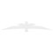 Ekena Millwork Alberta Architectural Grade PVC Gable Bracket, 108"W x 18"H x 2"D x 6"F, 4/12 Pitch GBP108X18X0206ALB00 - alternate 5